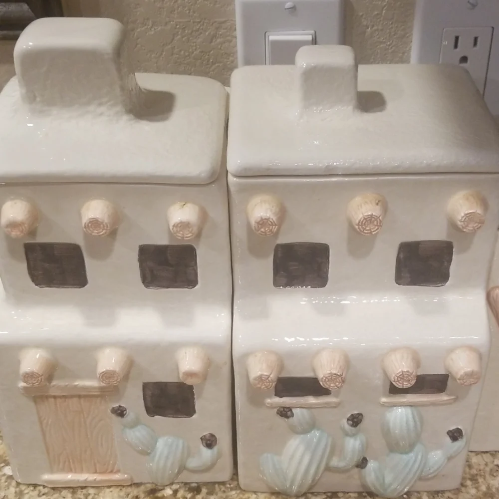 Vintage Cactus Canisters